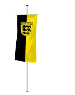 Bundeslandflagge Baden-Württemberg Bannerfahne Dienstflagge