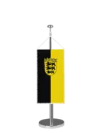 Bundeslandflagge Baden-Württemberg Tischbannerfahne Dienstflagge