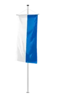 Bundeslandflagge Bayern Bannerfahne Streifen