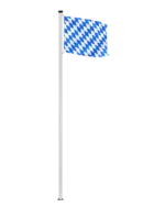 Bundeslandflagge Bayern Hissfahne Raute