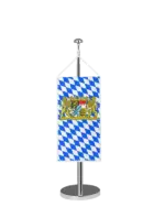 Bundeslandflagge Bayern Tischbannerfahne Dienstflagge