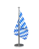 Bundeslandflagge Bayern Tischfahne Raute