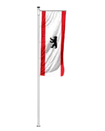 Bundeslandflagge Berlin Auslegerfahne