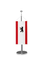 Bundeslandflagge Berlin Tischbannerfahne