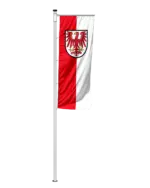 Bundeslandflagge Brandenburg Auslegerfahne