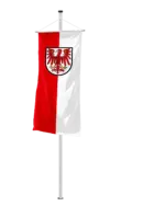 Bundeslandflagge Brandenburg Bannerfahne