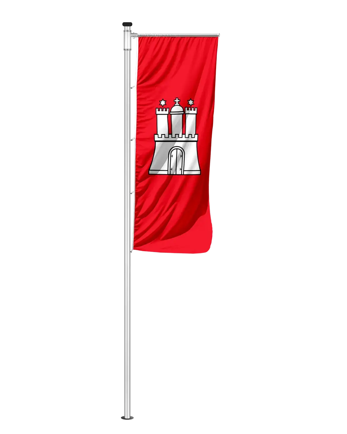 Bundeslandflagge Hamburg Auslegerfahne