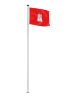 Bundeslandflagge Hamburg Hissfahne