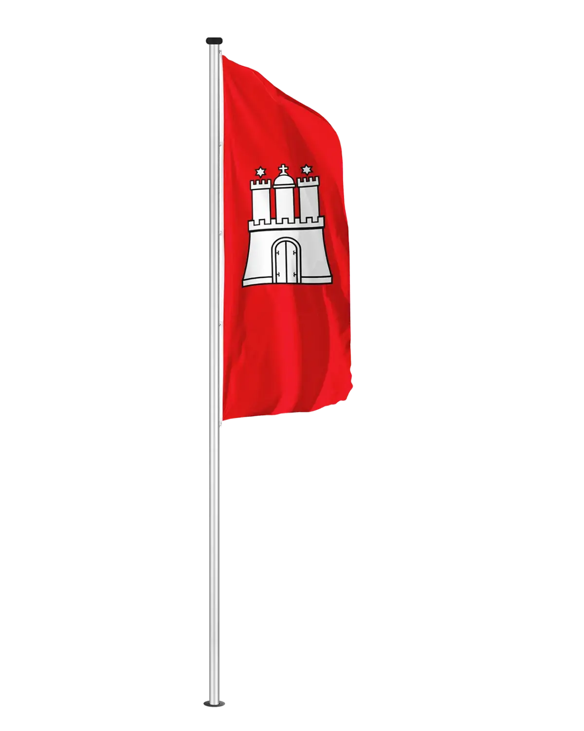 Bundeslandflagge Hamburg Hochformatfahne