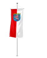Bundeslandflagge Hessen Bannerfahne Streifen