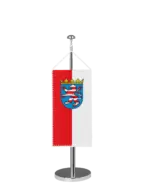 Bundeslandflagge Hessen Tischbannerfahne Dienstflagge