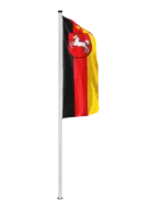 Bundeslandflagge Niedersachsen Hochformatfahne