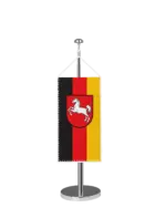 Bundeslandflagge Niedersachsen Tischbannerfahne