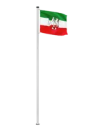 Bundeslandflagge Nordrhein-Westfalen Dienstflagge