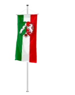 Bundeslandflagge Nordrhein-Westfalen Bannerfahne Bürgerflagge