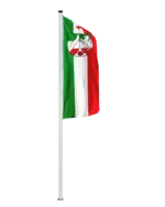 Bundeslandflagge Nordrhein-Westfalen Hochformatfahne Bürgerflagge