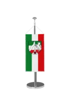 Bundeslandflagge Nordrhein-Westfalen Tischbannerfahne Bürgerflagge
