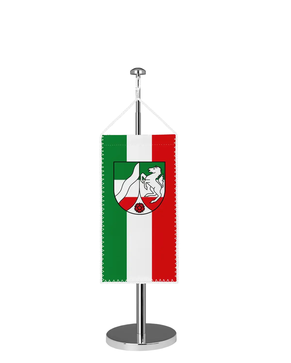 Bundeslandflagge Nordrhein-Westfalen Tischbannerfahne Streifen