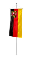 Bundeslandflagge Rheinland-Pfalz Bannerfahne