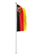 Bundeslandflagge Rheinland-Pfalz Hochformatfahne