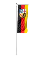 Bundeslandflagge Saarland Auslegerfahne