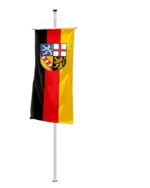 Bundeslandflagge Saarland Bannerfahne