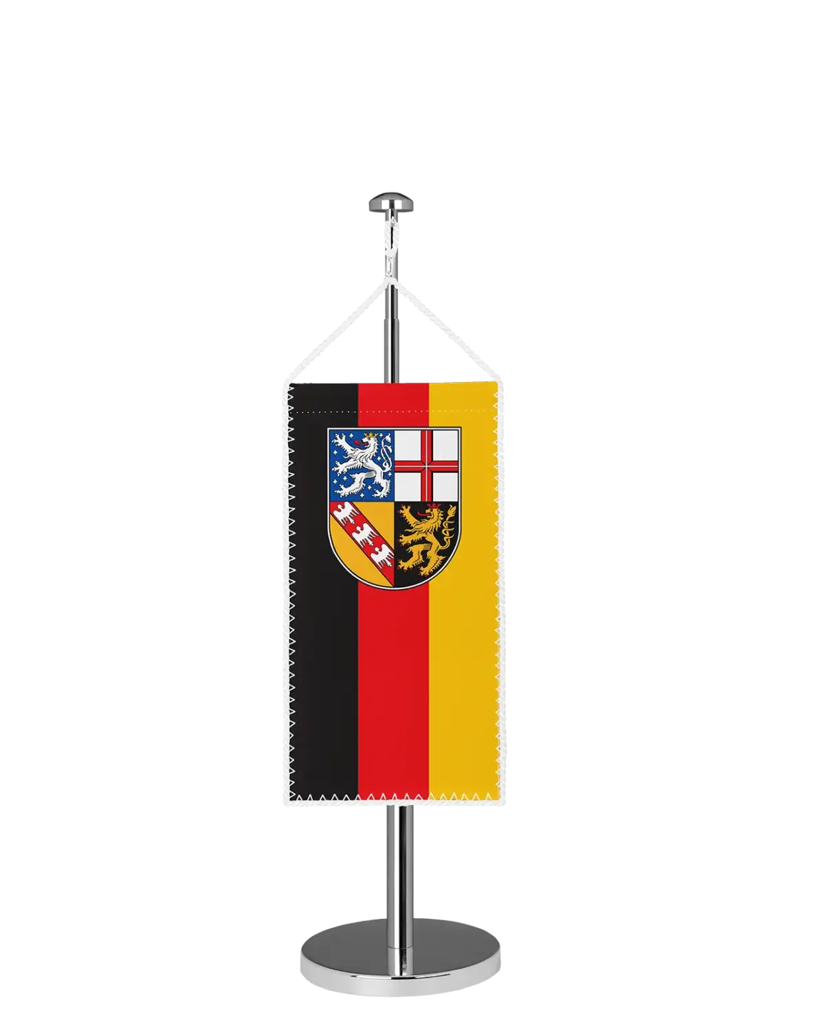 Bundeslandflagge Saarland Tischbannerfahne