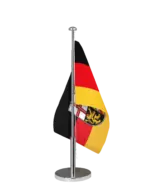 Bundeslandflagge Saarland Tischfahne
