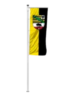 Bundeslandflagge Sachsen-Anhalt Auslegerfahne Dienstflagge