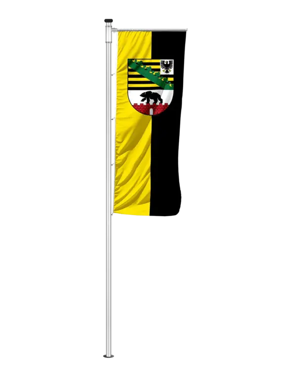 Bundeslandflagge Sachsen-Anhalt Auslegerfahne Dienstflagge