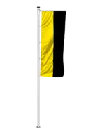 Bundeslandflagge Sachsen-Anhalt Auslegerfahne Streifen
