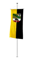 Bundeslandflagge Sachsen-Anhalt Bannerfahne Dienstflagge