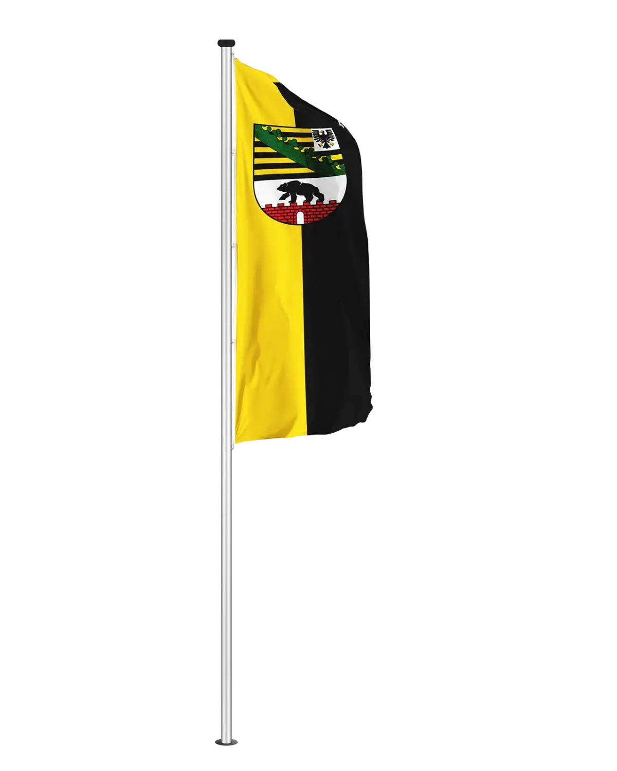 Bundeslandflagge Sachsen-Anhalt Hochformatfahne Dienstflagge