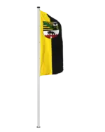 Bundeslandflagge Sachsen-Anhalt Hochformatfahne Dienstflagge