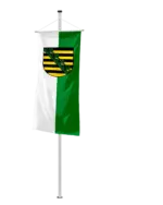 Bundeslandflagge Sachsen Bannerfahne Dienstflagge