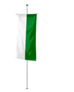 Bundeslandflagge Sachsen Bannerfahne Streifen