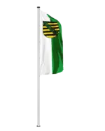 Bundeslandflagge Sachsen Hochformatfahne Streifen