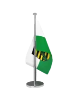 Bundeslandflagge Sachsen Tischfahne Dienstflagge