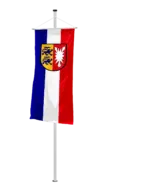 Bundeslandflagge Schleswig-Holstein Bannerfahne Dienstflagge