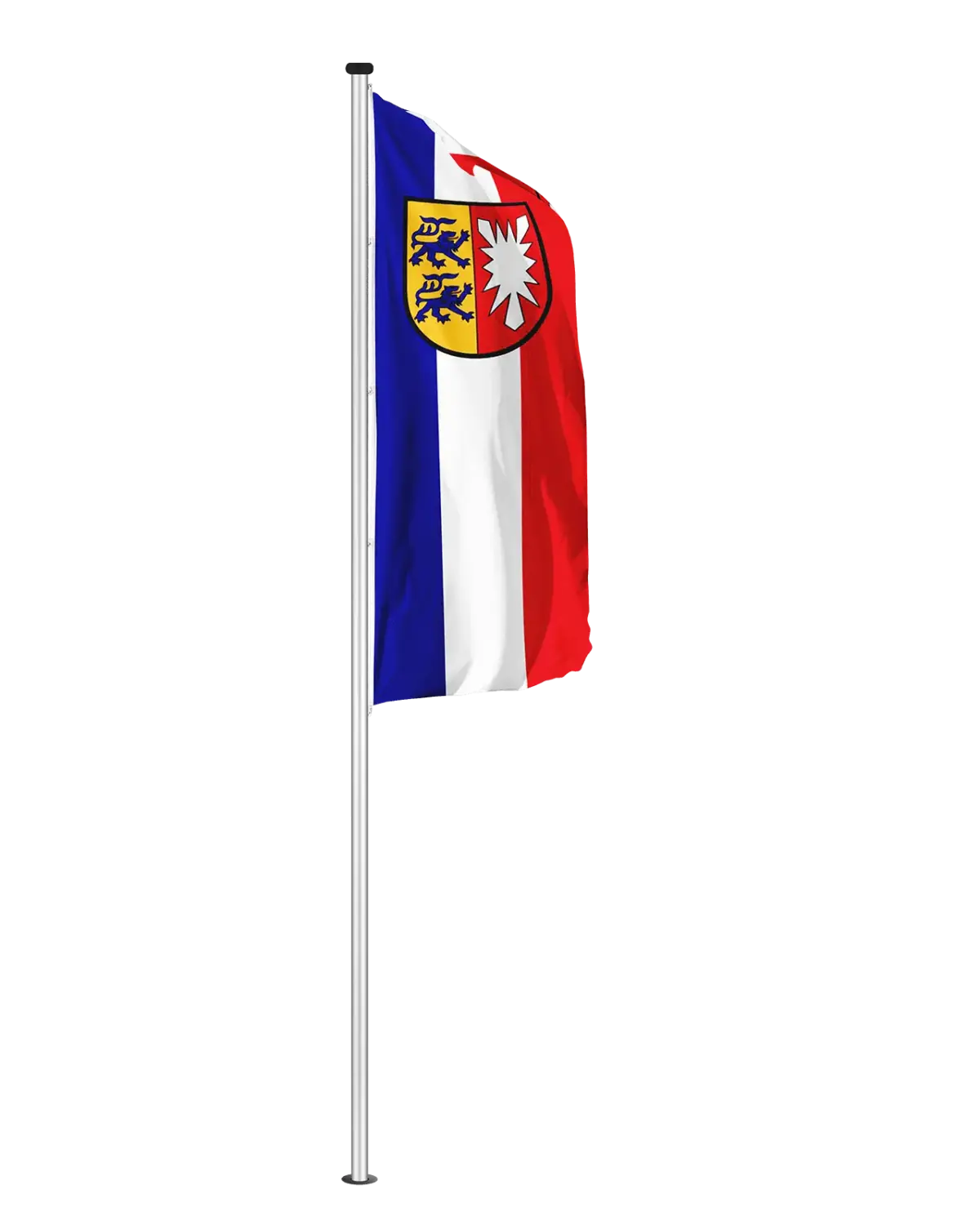 Bundeslandflagge Schleswig-Holstein Hochformatfahne Dienstflagge