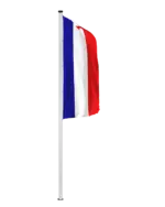 Bundeslandflagge Schleswig-Holstein Hochformatfahne Streifen
