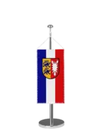 Bundeslandflagge Schleswig-Holstein Tischbannerfahne Dienstflagge