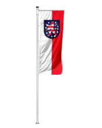Bundeslandflagge Thüringen Auslegerfahne Dienstflagge