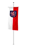 Bundeslandflagge Thüringen Bannerfahne Dienstflagge