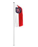Bundeslandflagge Thüringen Hochformatfahne Dienstflagge