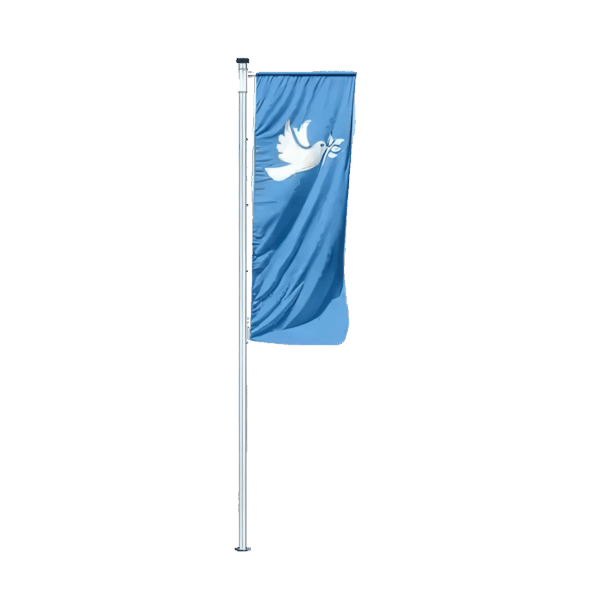 Friedenstaube Flagge | Sonderfahne Premium Qualität Auslegerfahne