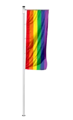 Regenbogenfahne | Sonderfahne Premium Qualität Auslegerfahne