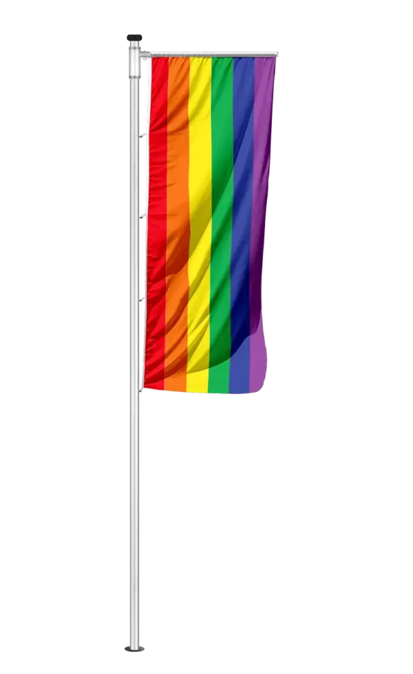 Regenbogenfahne | Sonderfahne Premium Qualität Auslegerfahne