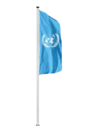 UNO Flagge | Sonderfahne Premium Qualität Auslegerfahne