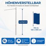Höhenverstellbarer Fahnenmast